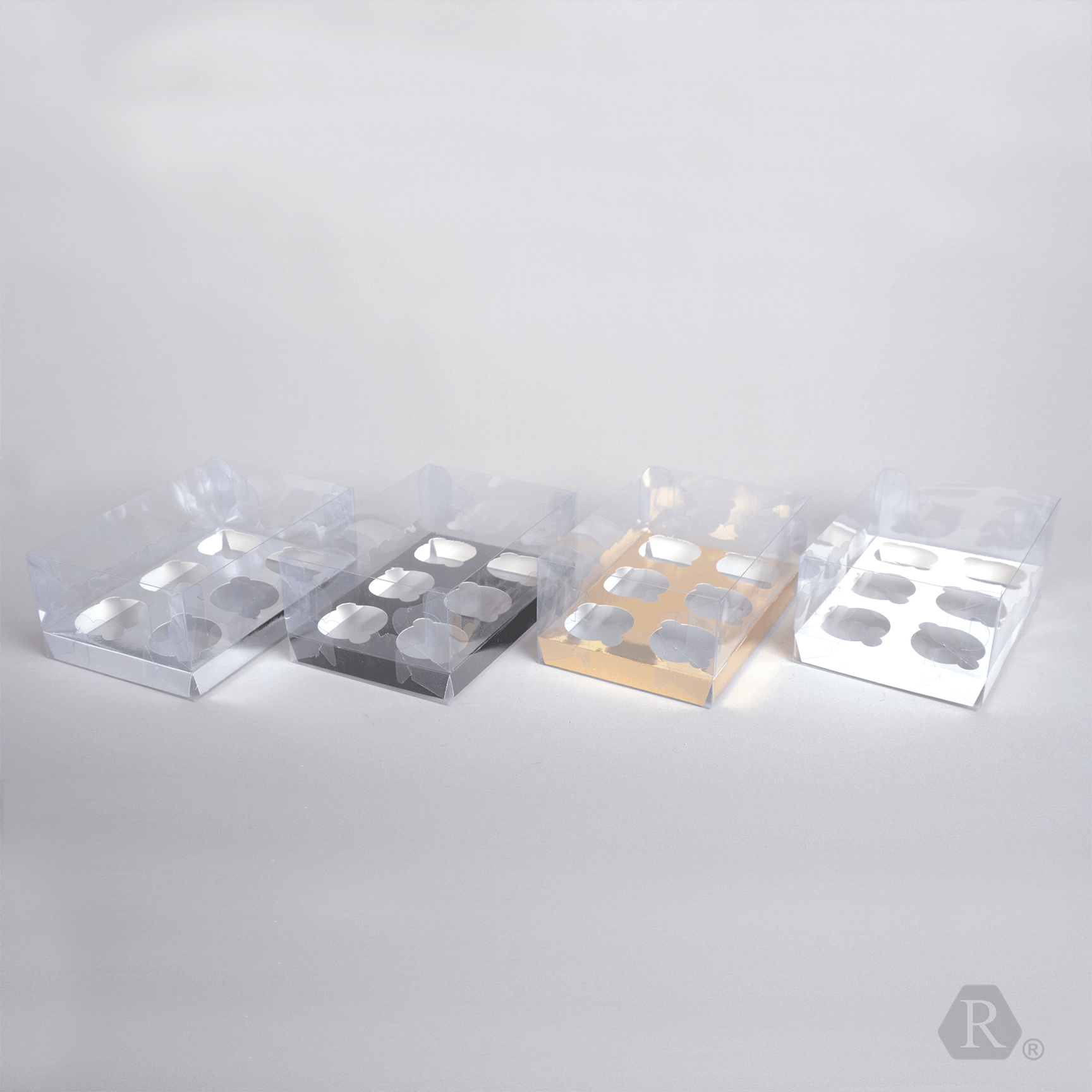 Caja 6 Cupcakes Transparente (25pzs)